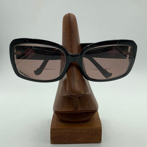 Cynthia Rowley Black Oversized Oval Sunglasses